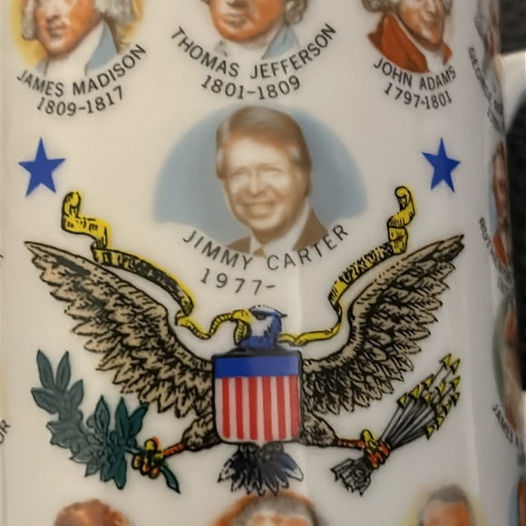 Vintage Late 70s President Jimmy Carter commemorative 8 ounce ceramic coffee mug - Picture 7 of 8